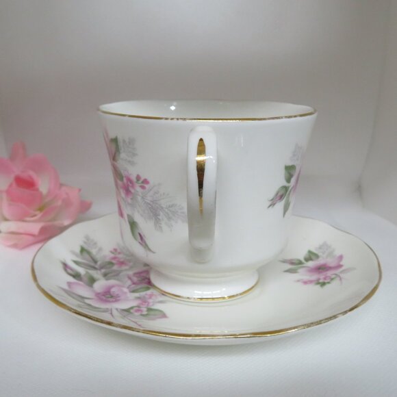 Duchess TEACUP & Saucer Pink Floral Vintage (K638) - Picture 3 of 8